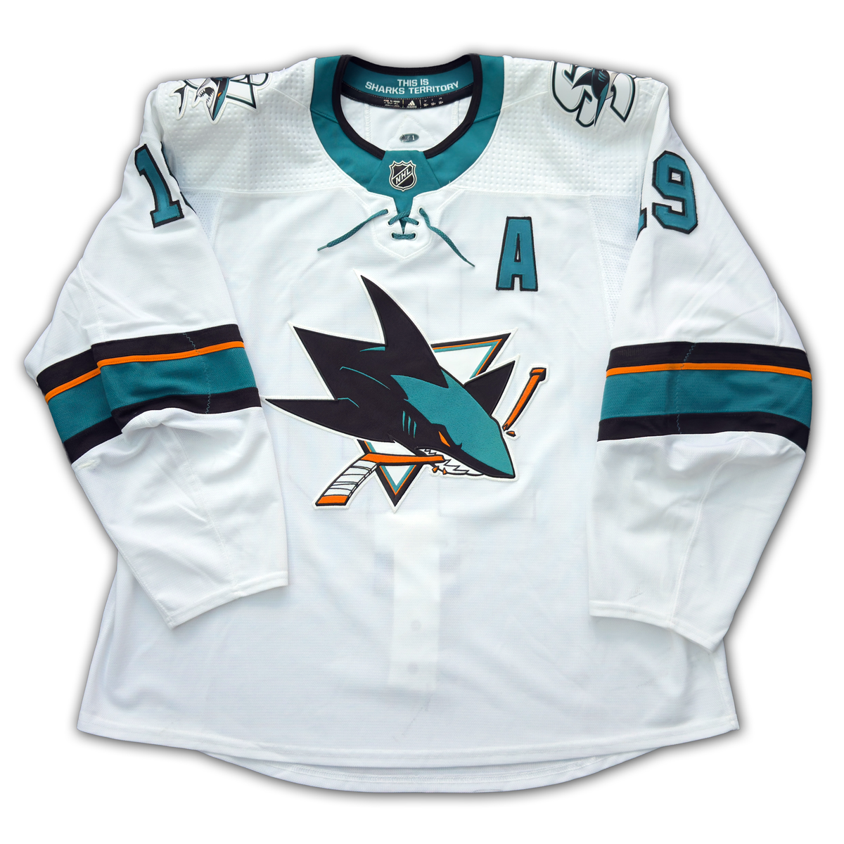 Joe Thornton Game Worn 2018/2019 San Jose Sharks Jersey