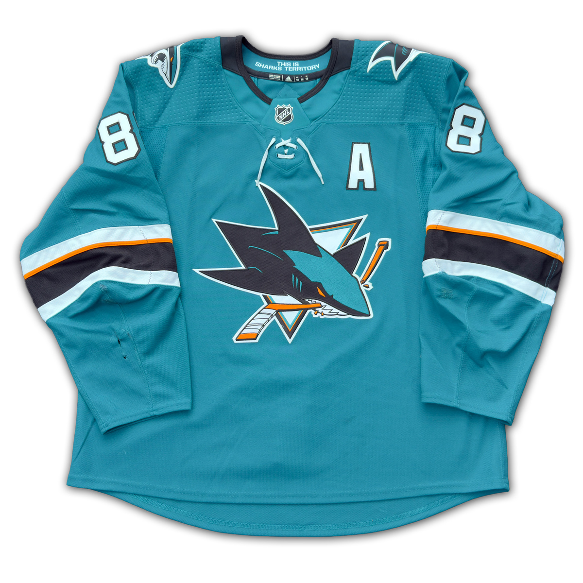 Brent Burns Game Worn 2017/2018 San Jose Sharks Jersey