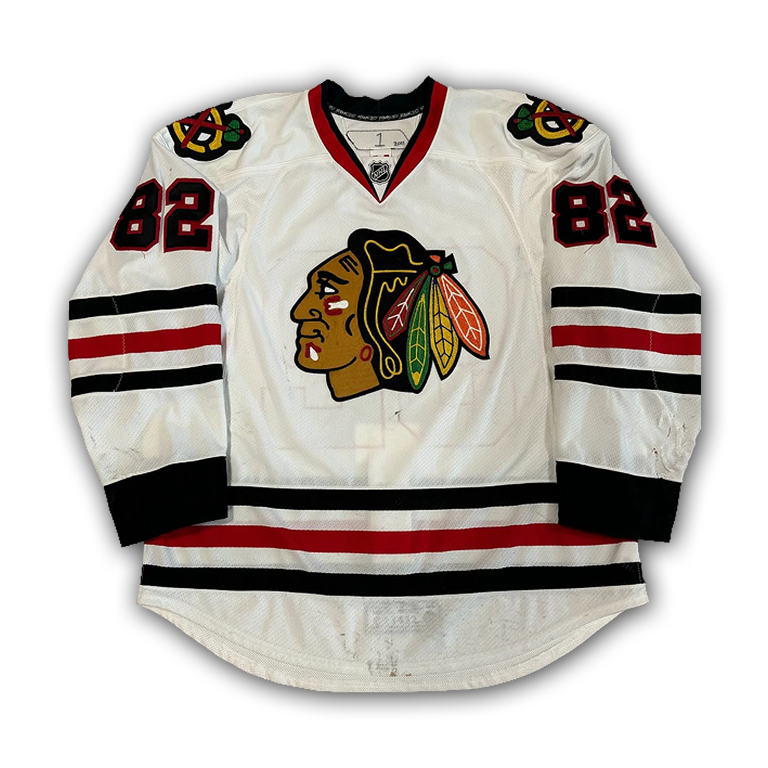 Tomas Kopecky Game Worn 2010/2011 Chicago Blackhawks Jersey