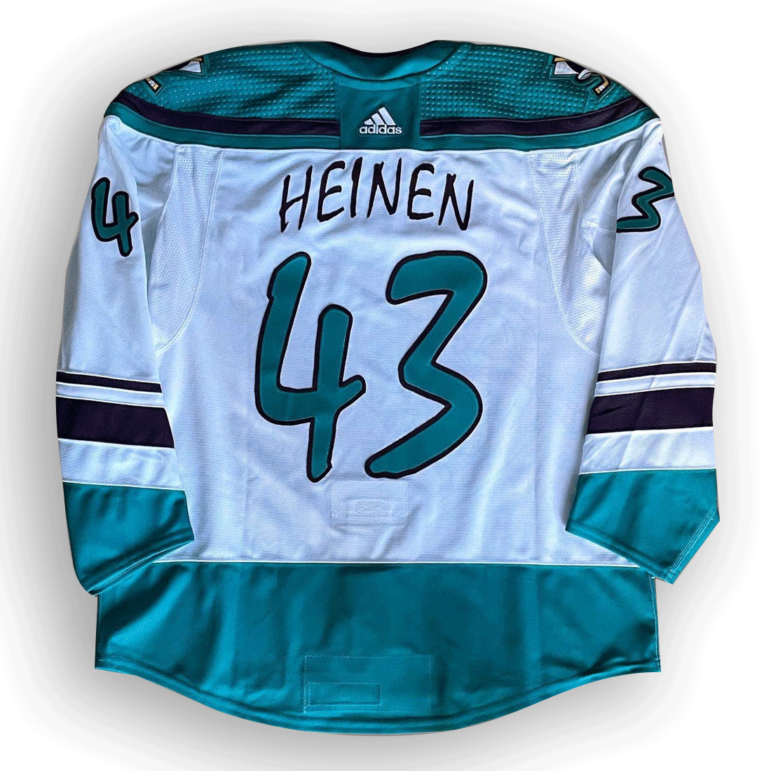 Danton Heinen Game Worn 20/21 Anaheim Ducks Wildwing Reverse Retro Jersey