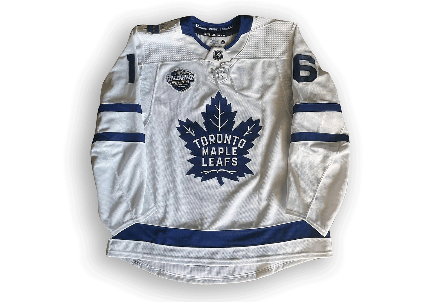 Mitch Marner Game Worn 2023 Global Series Toronto Maple Leafs Jersey