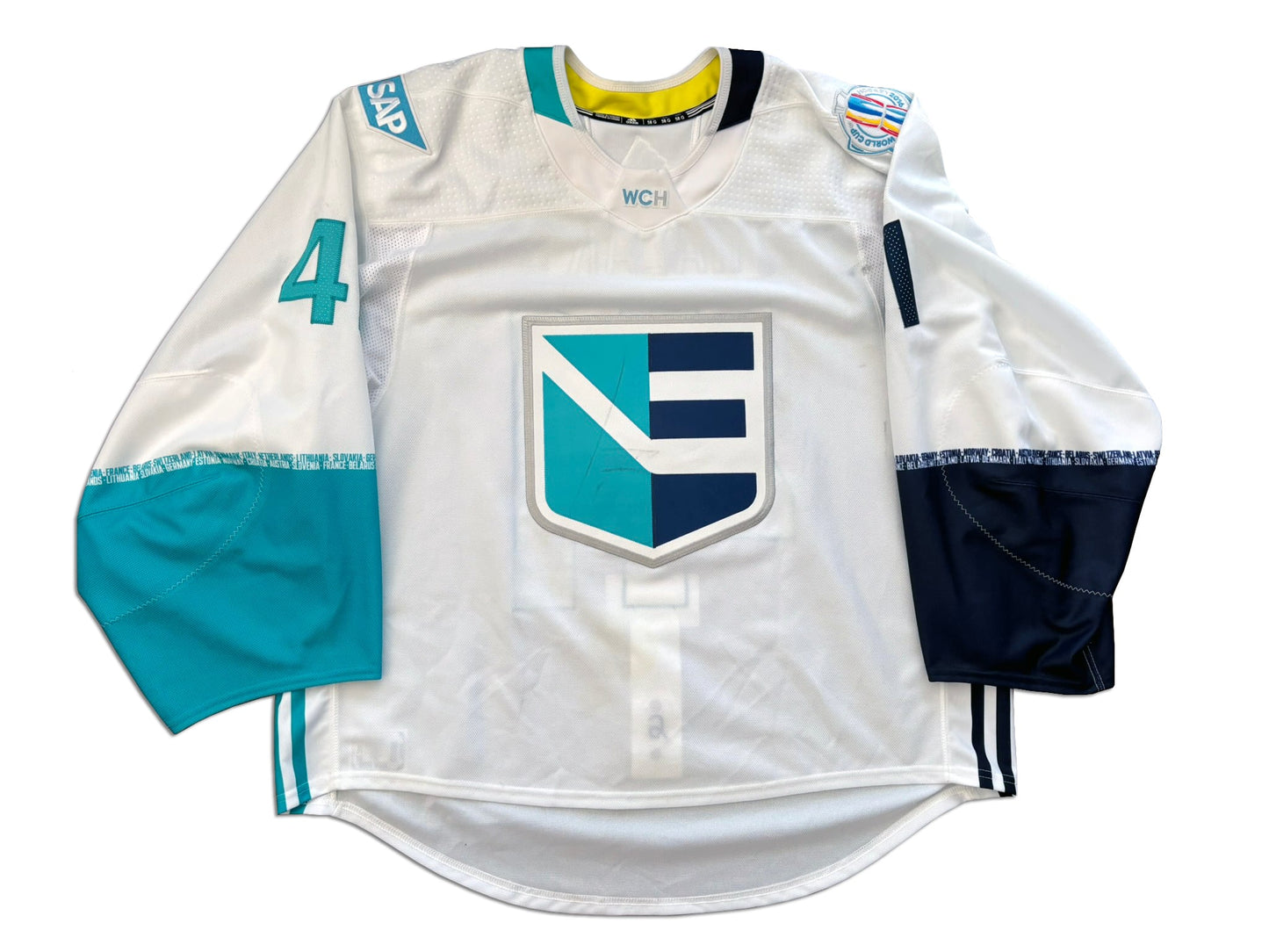 Jaroslav Halak Game Worn 2016 WCOH Team Europe Jersey