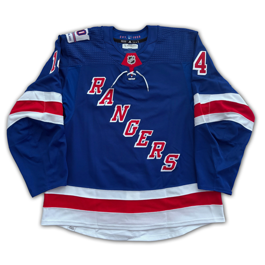 Greg McKegg Game Worn 20201/2022 New York Rangers ‘Henrik Lundqvist Night’ Jersey