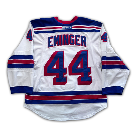 Steve Eminger Game Worn 2012/2013 New York Rangers Jersey