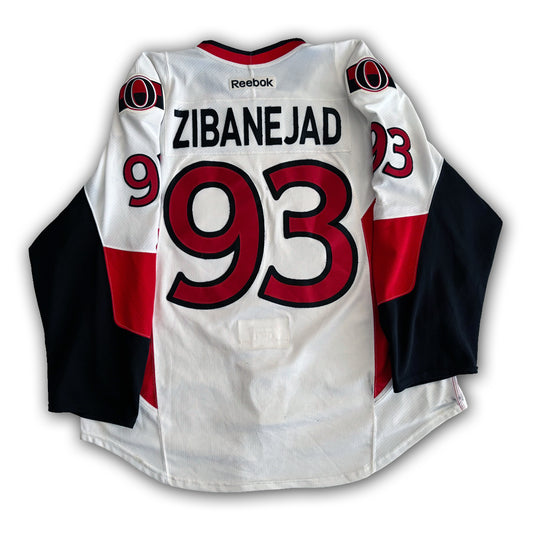 Mika Zibanejad Game Worn 2015/2016 Ottawa Senators Jersey