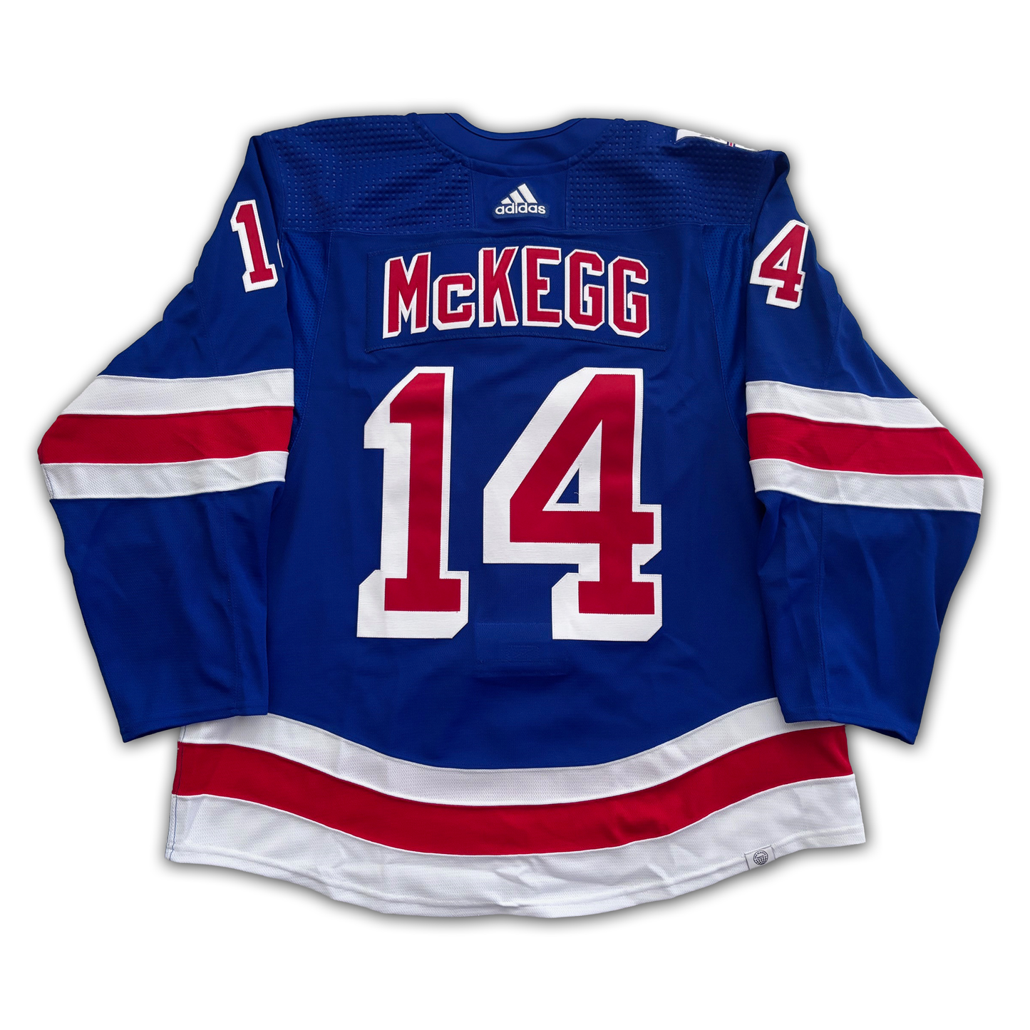 Greg McKegg Game Worn 20201/2022 New York Rangers ‘Henrik Lundqvist Night’ Jersey