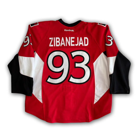 Mika Zibanejad Game Worn 2015/2016 Ottawa Senators Jersey