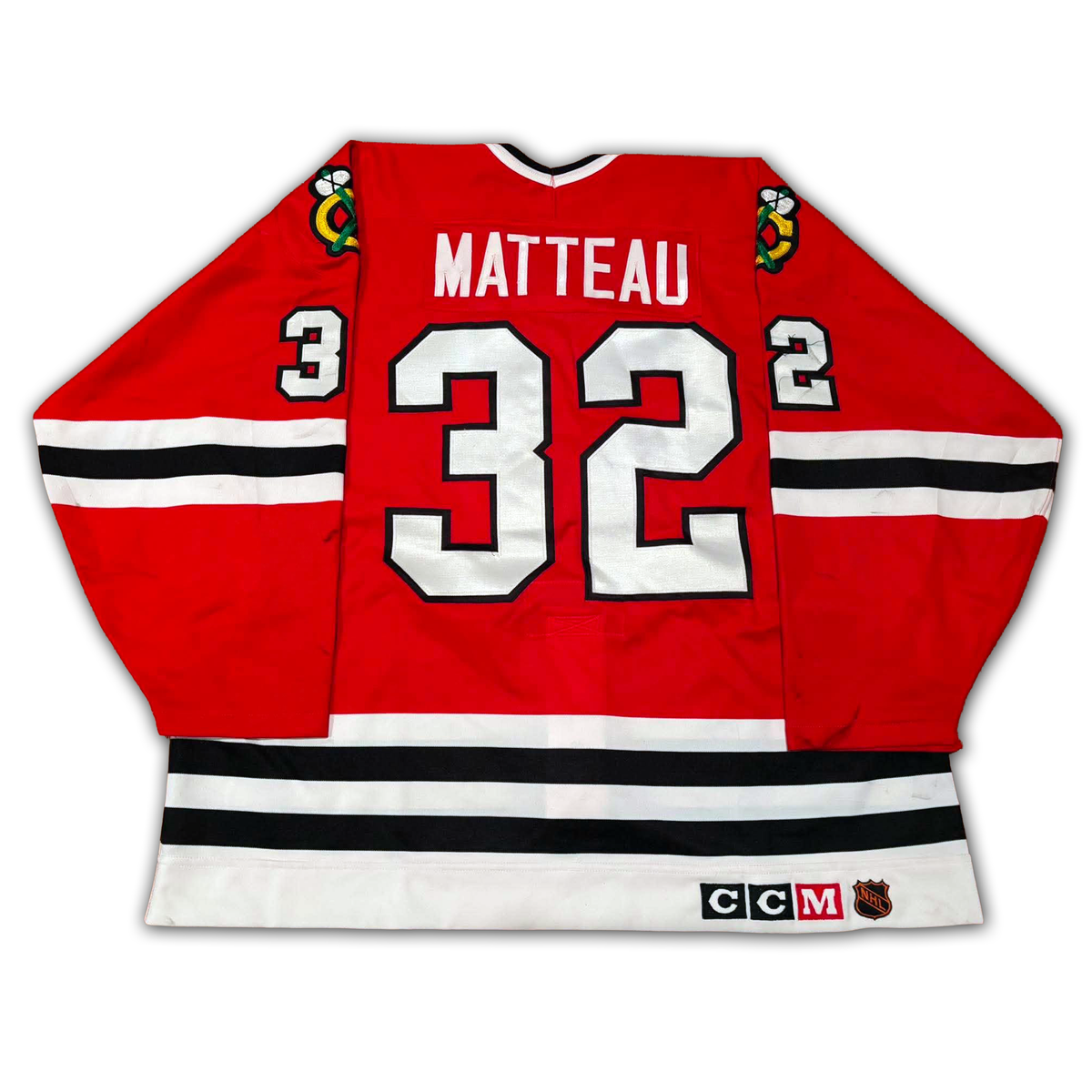 Stephane Matteau Game Worn 1992/1993 Chicago Blackhawks Jersey