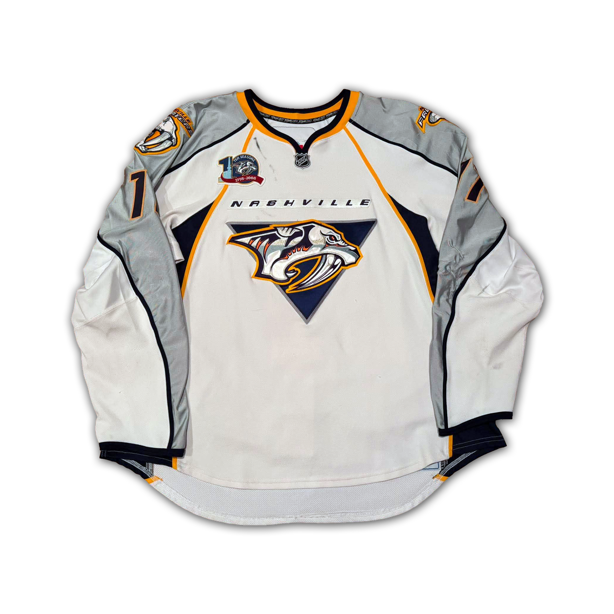 Jan Hlavac Game Worn 2007/2008 Nashville Predators Jersey