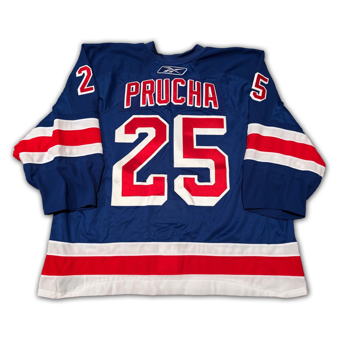 Petr Prucha Game Worn 2007/2008 New York Rangers Jersey