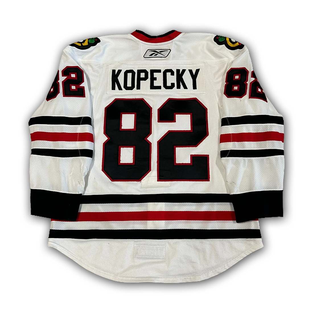 Tomas Kopecky Game Worn 2010/2011 Chicago Blackhawks Jersey