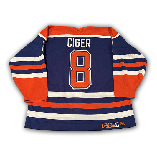 Zdeno Ciger Game Worn 1994/1995 Edmonton Oilers Jersey
