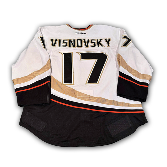 Lubomir Visnovsky Game Worn 2011/2012 Anaheim Ducks Jersey