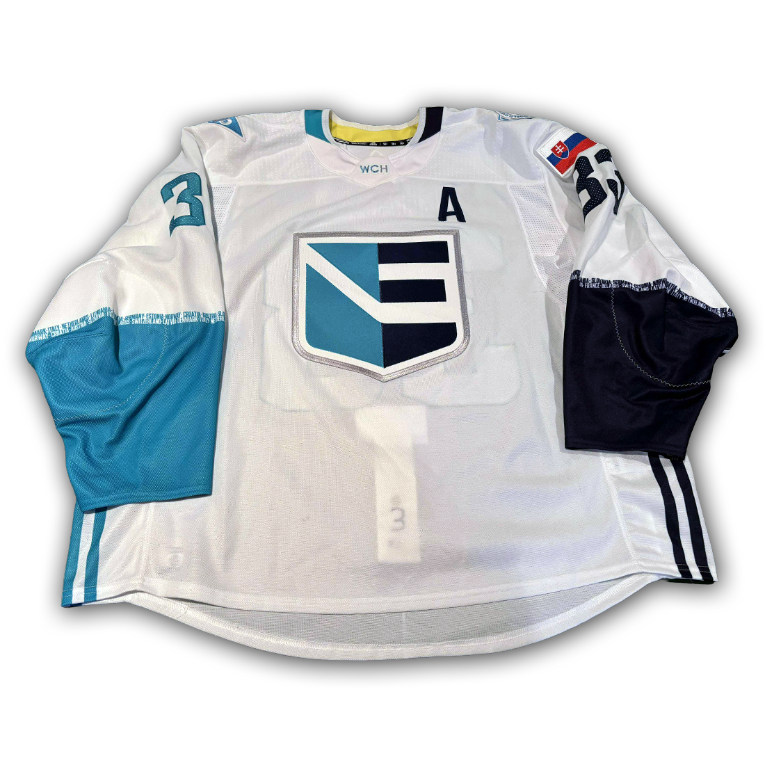 Zdeno Chara Game Worn 2016 Team Europe World Cup of Hockey Jersey