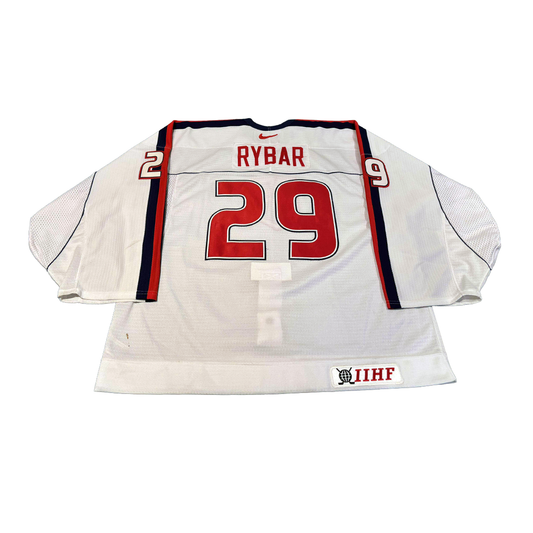 Pavol Rybar Game Worn 2002 Olympics Team Slovakia Jersey