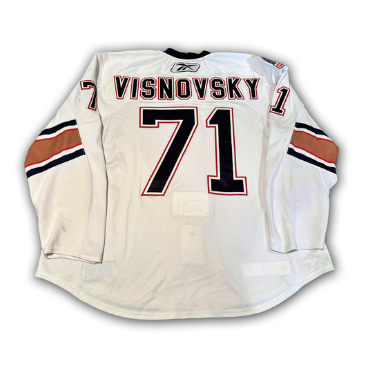 Lubomir Visnovsky Game Worn 2008/2009 Edmonton Oilers Jersey