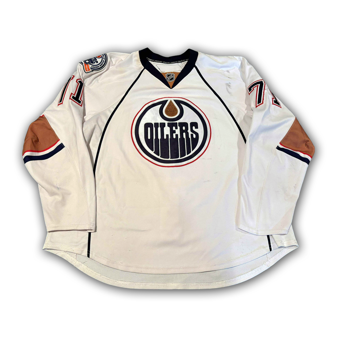 Lubomir Visnovsky Game Worn 2008/2009 Edmonton Oilers Jersey