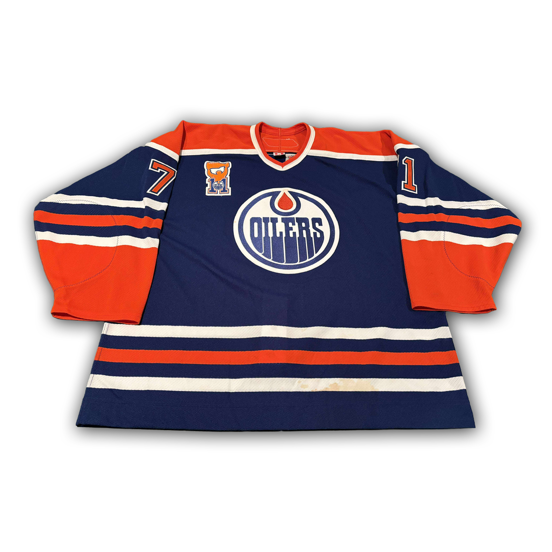 Petr Sykora 2006/2007 Game Worn Edmonton Oilers Messier Night Jersey