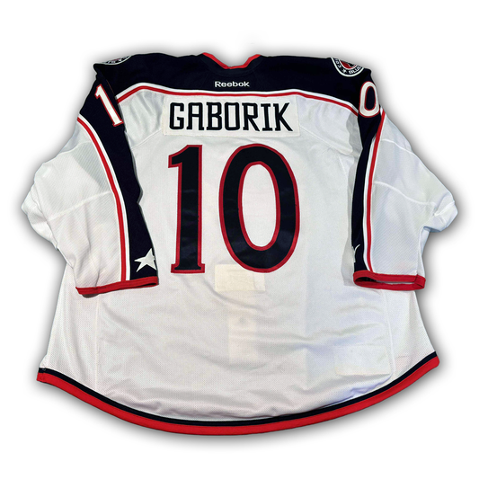 Marian Gaborik Game Worn 2013/2014 Columbus Blue Jackets Jersey