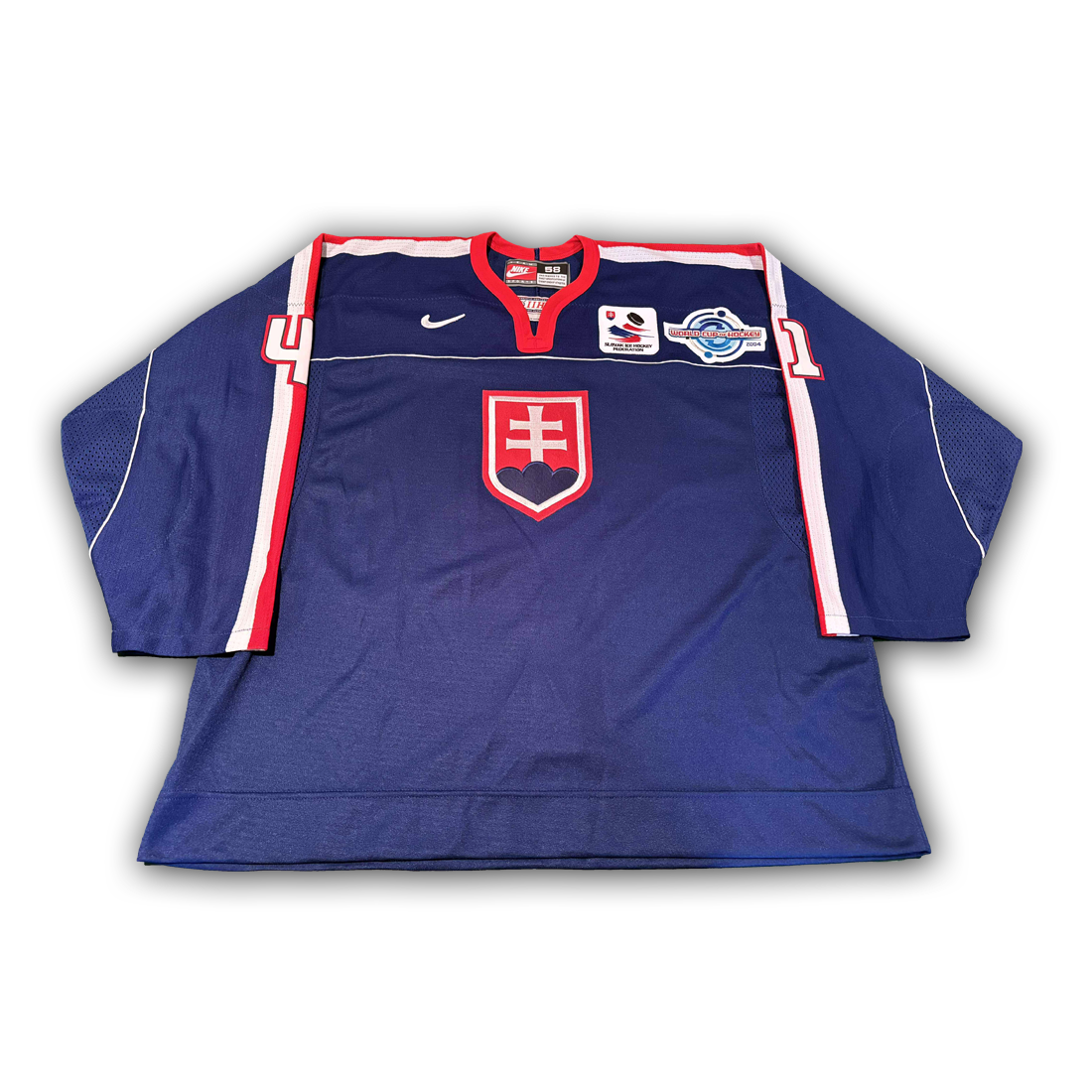 Richard Lintner Game Worn 2004 World Cup Team Slovakia Jersey