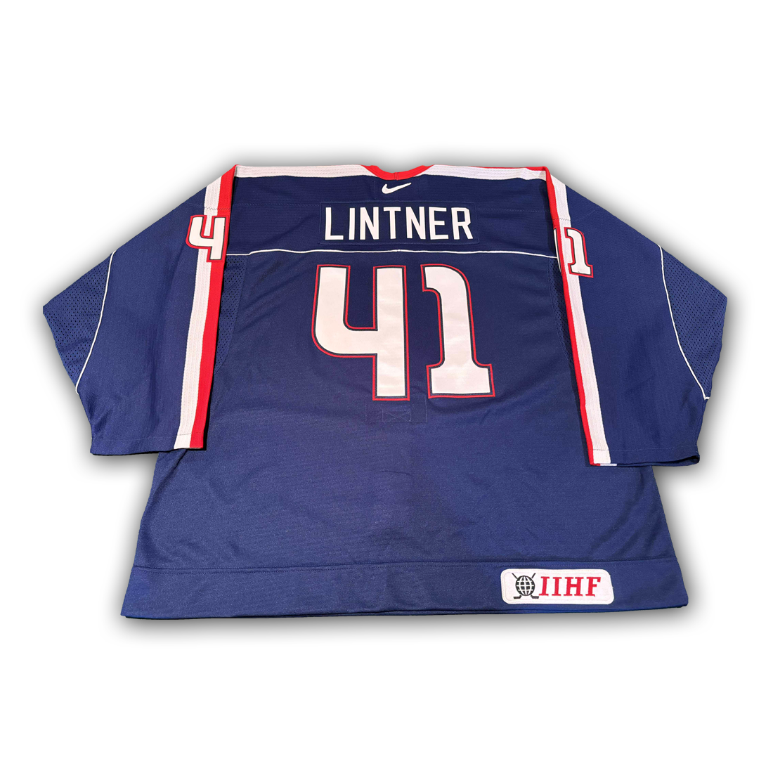Richard Lintner Game Worn 2004 World Cup Team Slovakia Jersey