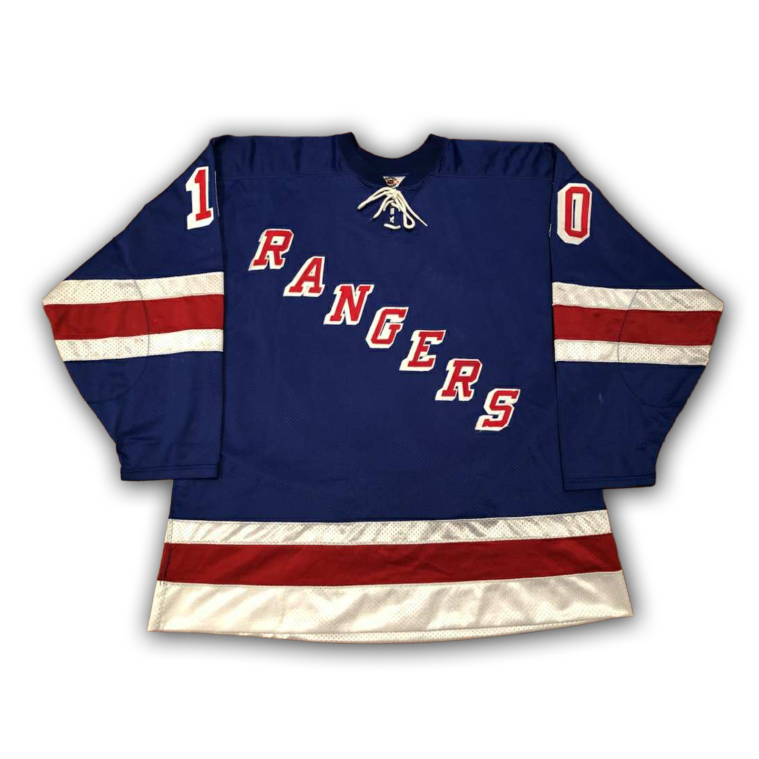Esa Tikkanen Game Worn Late 1990s New York Rangers Preseason Jersey
