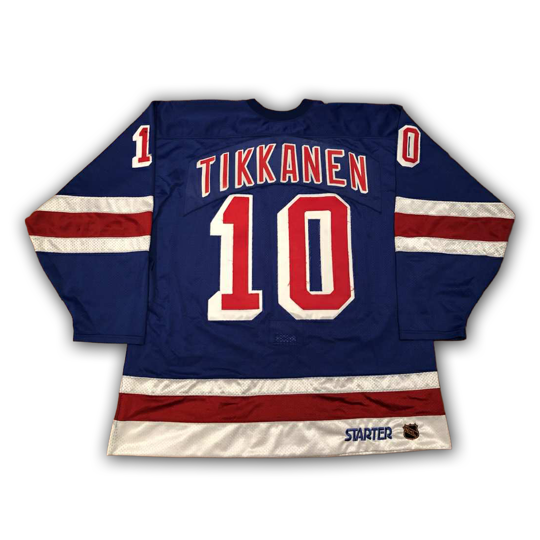 Esa Tikkanen Game Worn Late 1990s New York Rangers Preseason Jersey