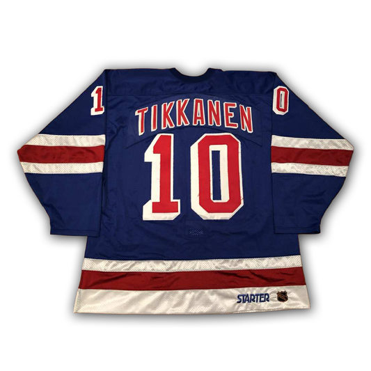 Esa Tikkanen Game Worn Late 1990s New York Rangers Preseason Jersey