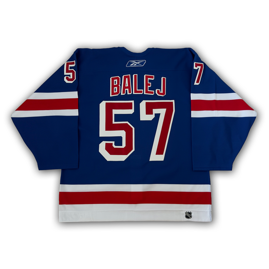 Jozef Balej Game Worn 2005/2006 New York Rangers Preseason Jersey