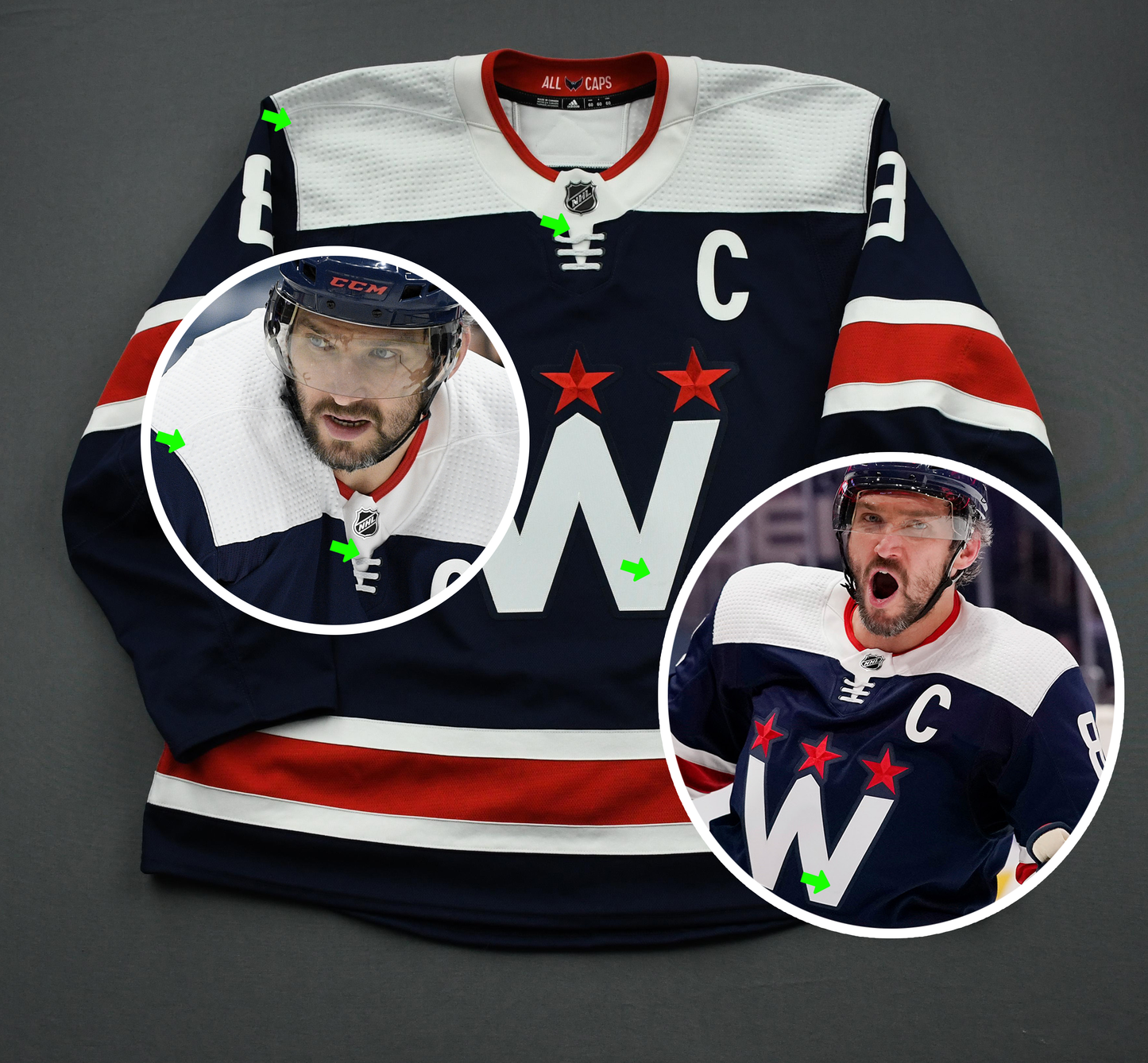 Alexander Ovechkin Game Worn 2020/2021 Washington Capitals Jersey