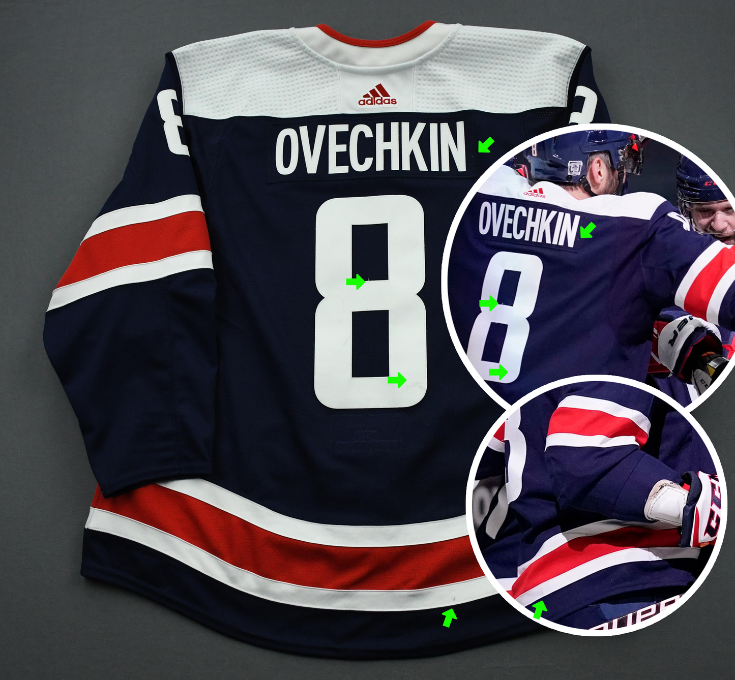 Alexander Ovechkin Game Worn 2020/2021 Washington Capitals Jersey