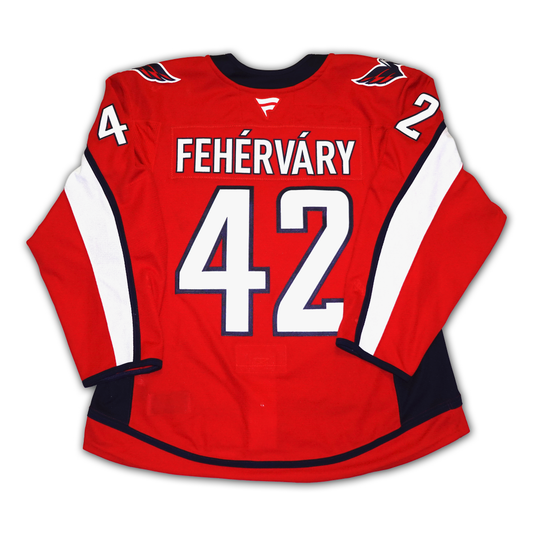 Martin Fehevary Game Worn 2024/2025 Washington Capitals Jersey