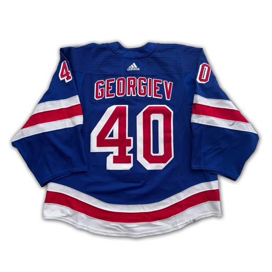 Alexandar Georgiev Game Worn 2021/2022 New York Rangers Jersey