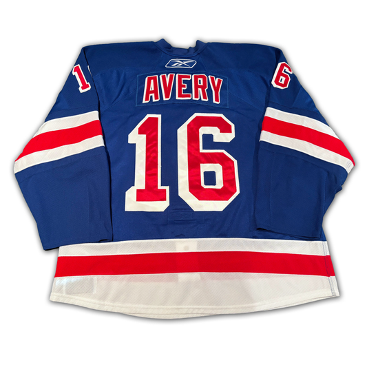 Sean Avery Game Worn 2009/2010 New York Rangers Jersey