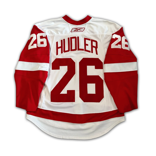 Jiri Hudler Game Worn 2007/2008 Detroit Red Wings Jersey