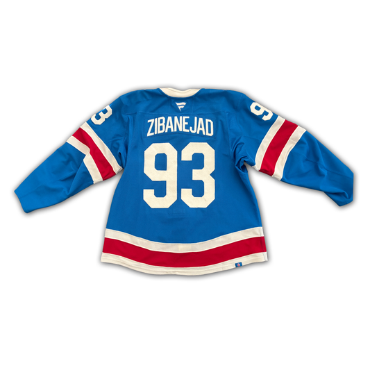 Mika Zibanejad Game Worn 2025/2026 New York Rangers Centennial Jersey