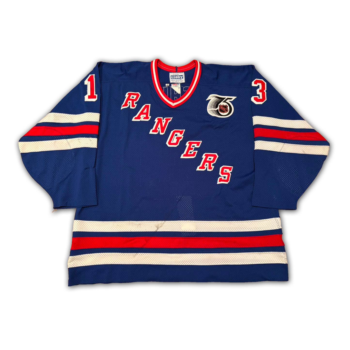 Sergei Nemchinov Game Worn 1991/1992 New York Rangers Rookie Jersey