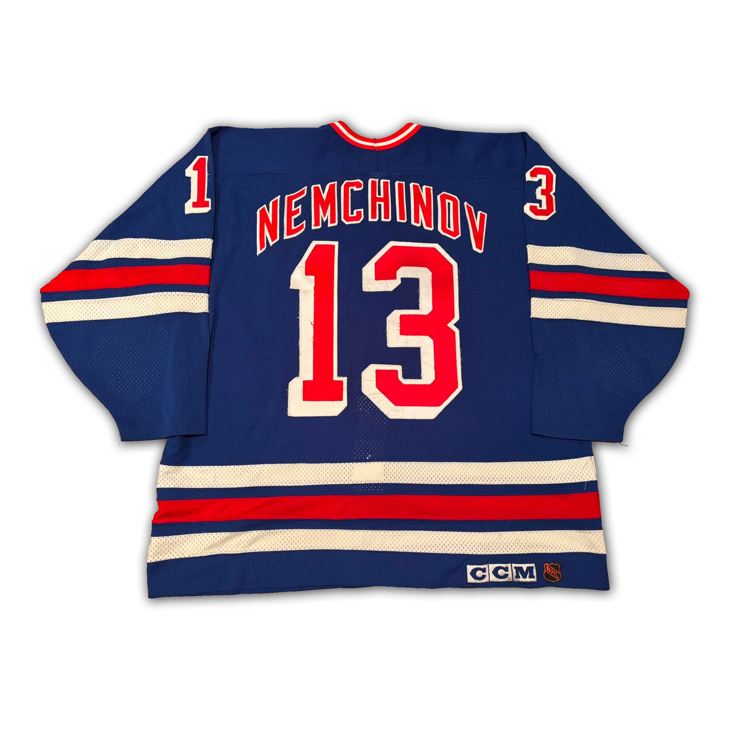 Sergei Nemchinov Game Worn 1991/1992 New York Rangers Rookie Jersey