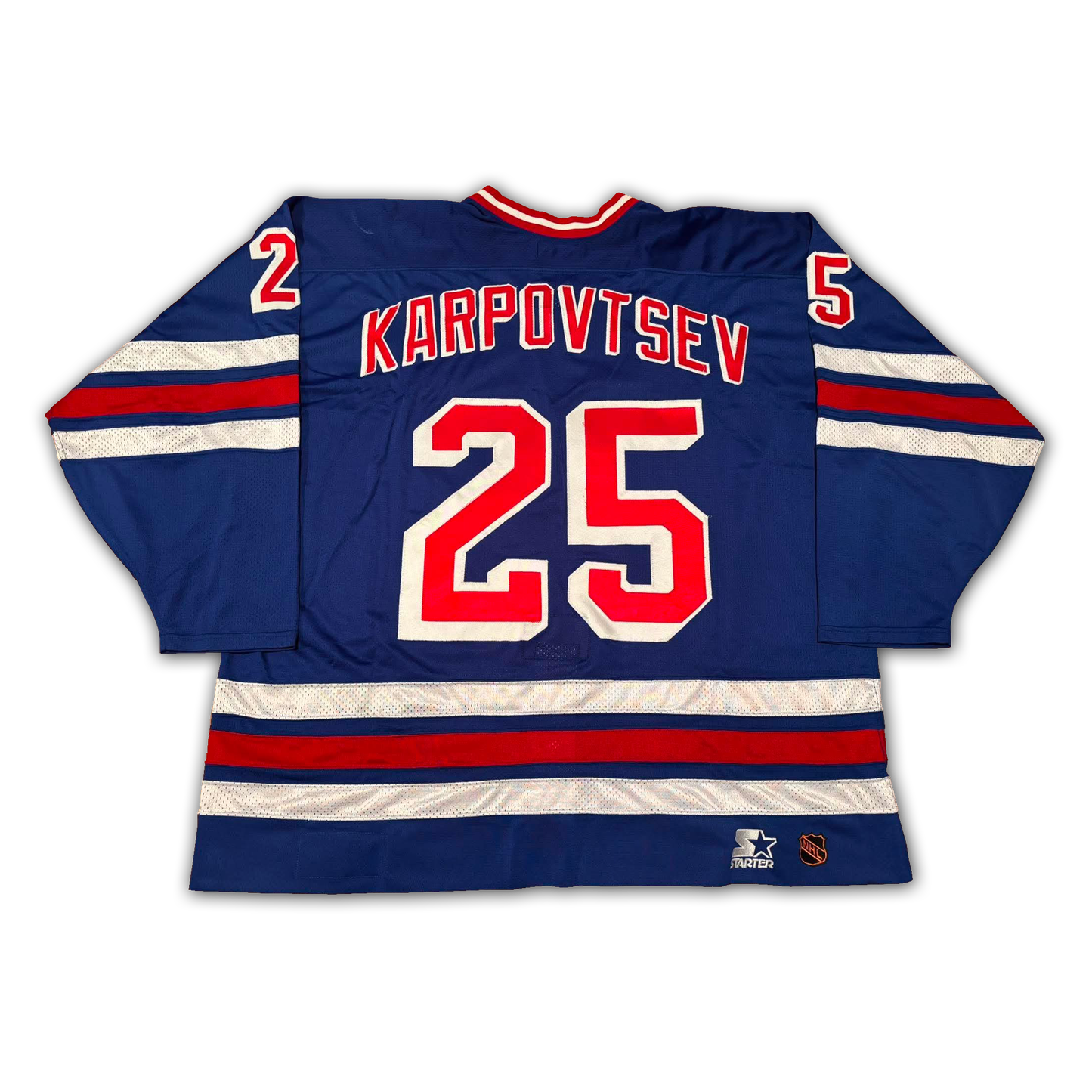 Alexander Karpovtsev Game Worn 1996/1997 New York Rangers Jersey