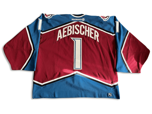 David Aebischer Game Worn 2000/2001 Colorado Avalanche Jersey