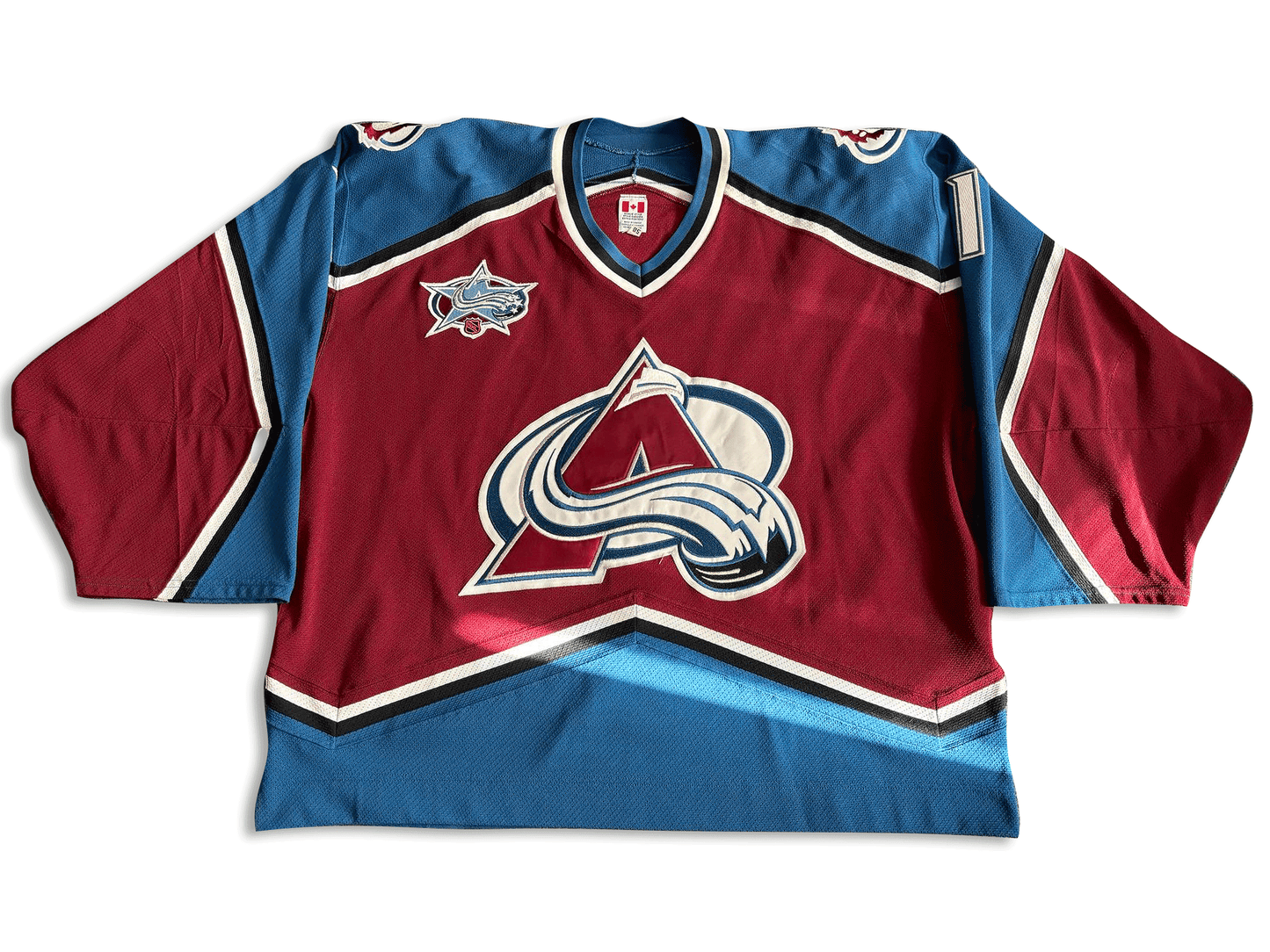 David Aebischer Game Worn 2000/2001 Colorado Avalanche Jersey