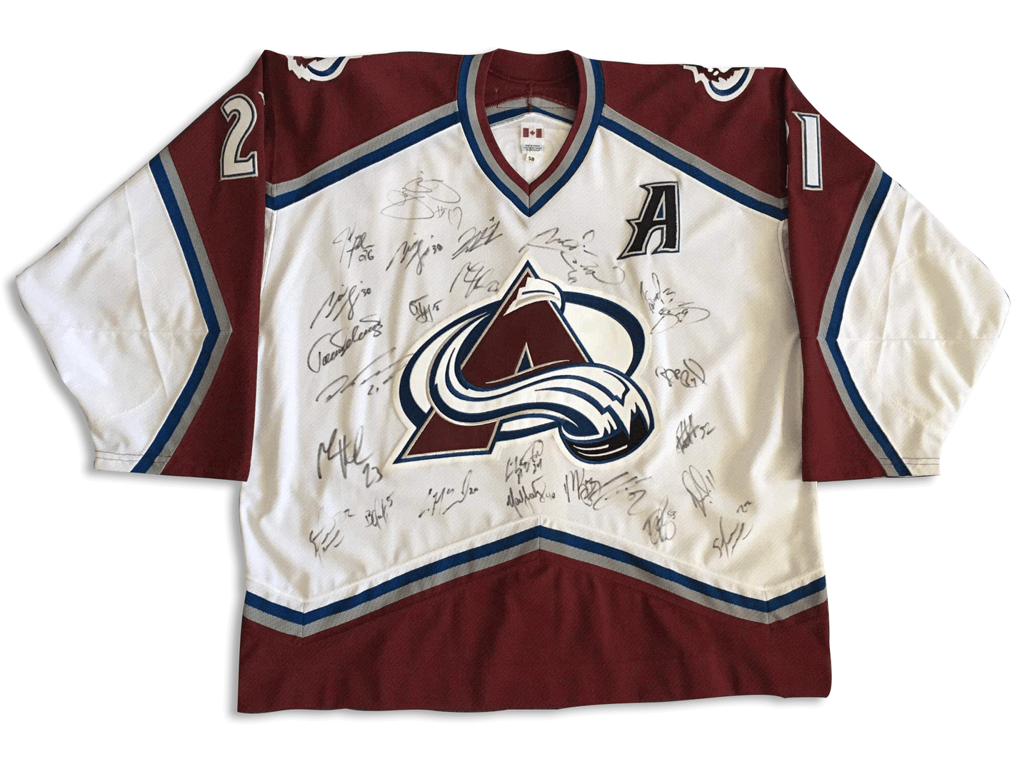 Peter Forsberg Team Issued & Team Signed 2003/2004 Colorado Avalanche Jersey