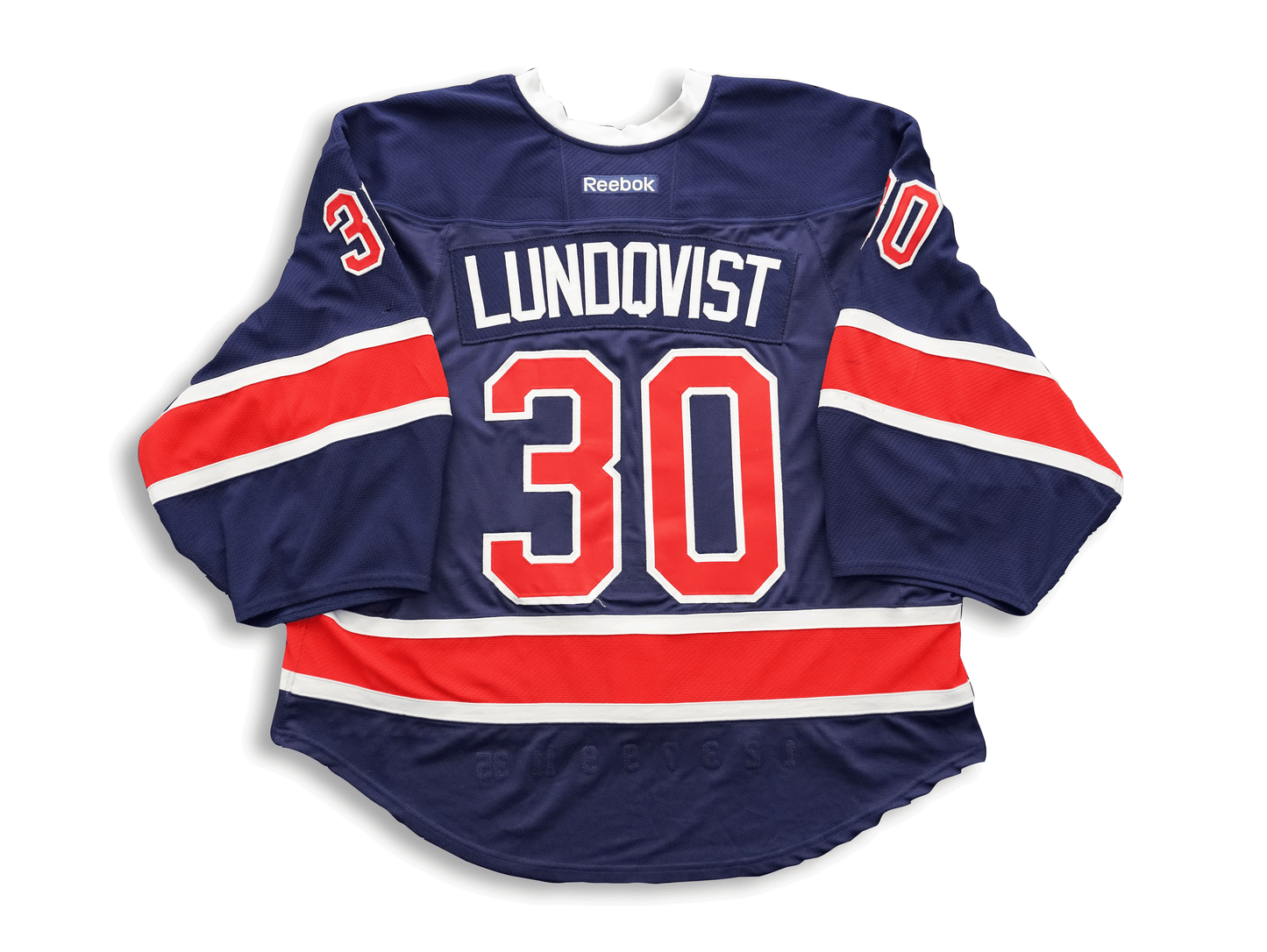 Henrik Lundqvist Game Worn 2011/2012 New York Rangers Jersey