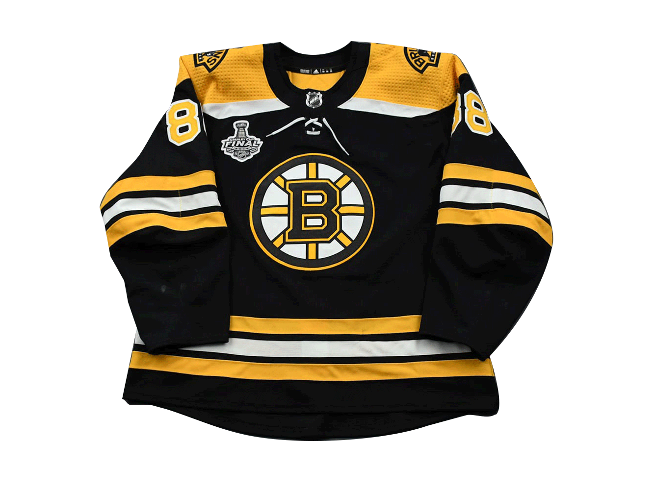 David Pastrnak Game Worn 2019 Stanley Cup Finals Boston Bruins Jersey