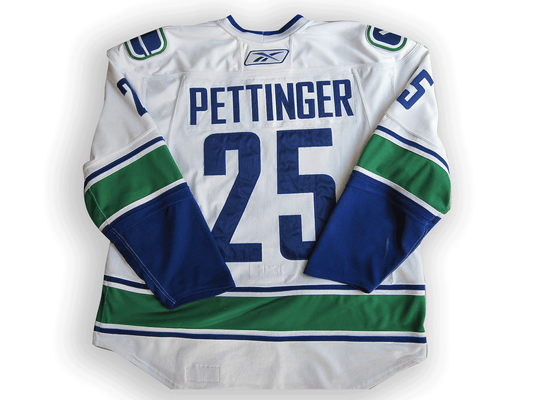 Matt Pettinger Game Worn 2007/2008 Vancouver Canucks Jersey